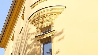 Detailansicht einer Altbaufassade