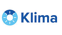 Logo zum Klimaschutz zeigt ein blaues Icon mit einer Sonne 