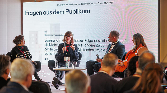 Podiumsdiskussion zum Thema "Klima im Quartier"